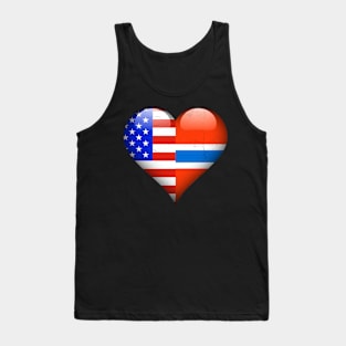 Half American Half Norwegian - Gift for Norwegian From Norway Tank Top